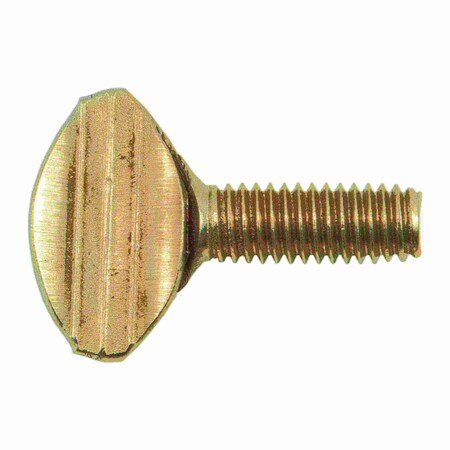 Midwest Fastener Thumb Screw, M1 Thread Size, Stainless Steel, 16 mm Lg, 8 PK 34447
